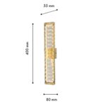 4195-2W, настенный светильник, D55xW80xH400, 2xLEDx16W, 2880LM, 4000K, included — изображение 3