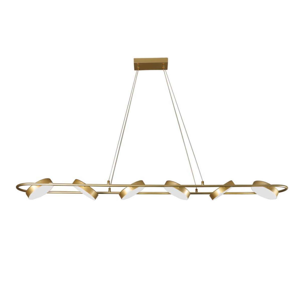 4677-6P, подвесная люстра, L1490xW190xH145/1200, LEDx90W, 3100LM, 3000-6000K, IP20, included, remote control — изображение 2