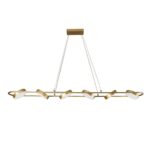 4677-6P, подвесная люстра, L1490xW190xH145/1200, LEDx90W, 3100LM, 3000-6000K, IP20, included, remote control — изображение 2