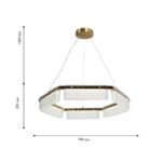 4518-6P, подвесная люстра, D700xH300/1000, 6xLEDx5W, 2400LM, 4000K, included — изображение 3