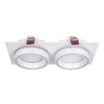 4650-2C, врезной светильник, L215xW108xH44, cutout:L186xW92, 2xGX53LEDx15W, IP20, excluded — изображение 2