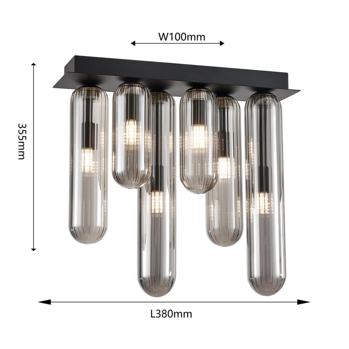 4454-6P, потолочный светильник, L380xW100xH355, 6xG9x28W, excluded — изображение 3
