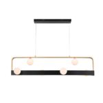 4072-6P, подвесная люстра, L1200xW240xH200/1200, 6xG9LEDx10W, excluded + LEDx18W, 700LM, 4000K, included