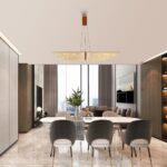 4380-1P, подвесная люстра, L1500xW380xH1980, LEDx120W, 7200LM, 4000K, CRI>90, included — изображение 5