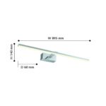 2433-3W, настенный светильник, D140xW880xH60, 1xLEDx16W, 1280LM, 4000K, IP44, included — изображение 3