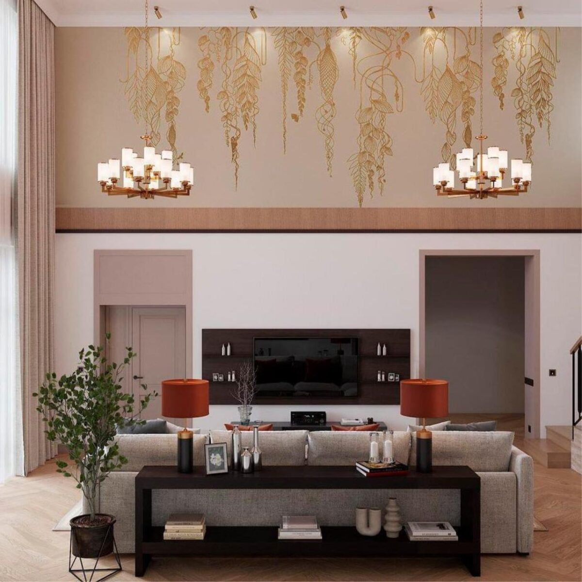 2621-15P, подвесная люстра, D920xH600/1600, 15xE27x40W, excluded — изображение 9