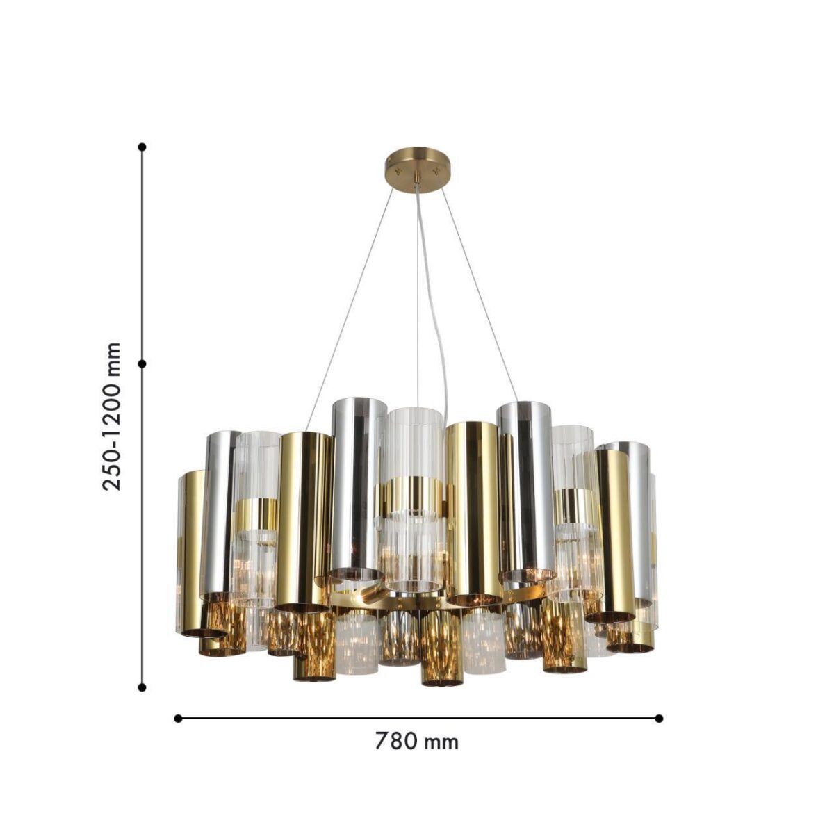 4477-6P, подвесная люстра, D780xH250/1200, 6xE14x60W, excluded — изображение 2