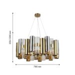 4477-6P, подвесная люстра, D780xH250/1200, 6xE14x60W, excluded — изображение 2