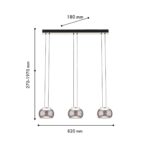4376-3P, подвесная люстра, L820xW180xH270/1970, 3xLEDx7W, 1470LM, 4000K, CRI>90, included — изображение 3