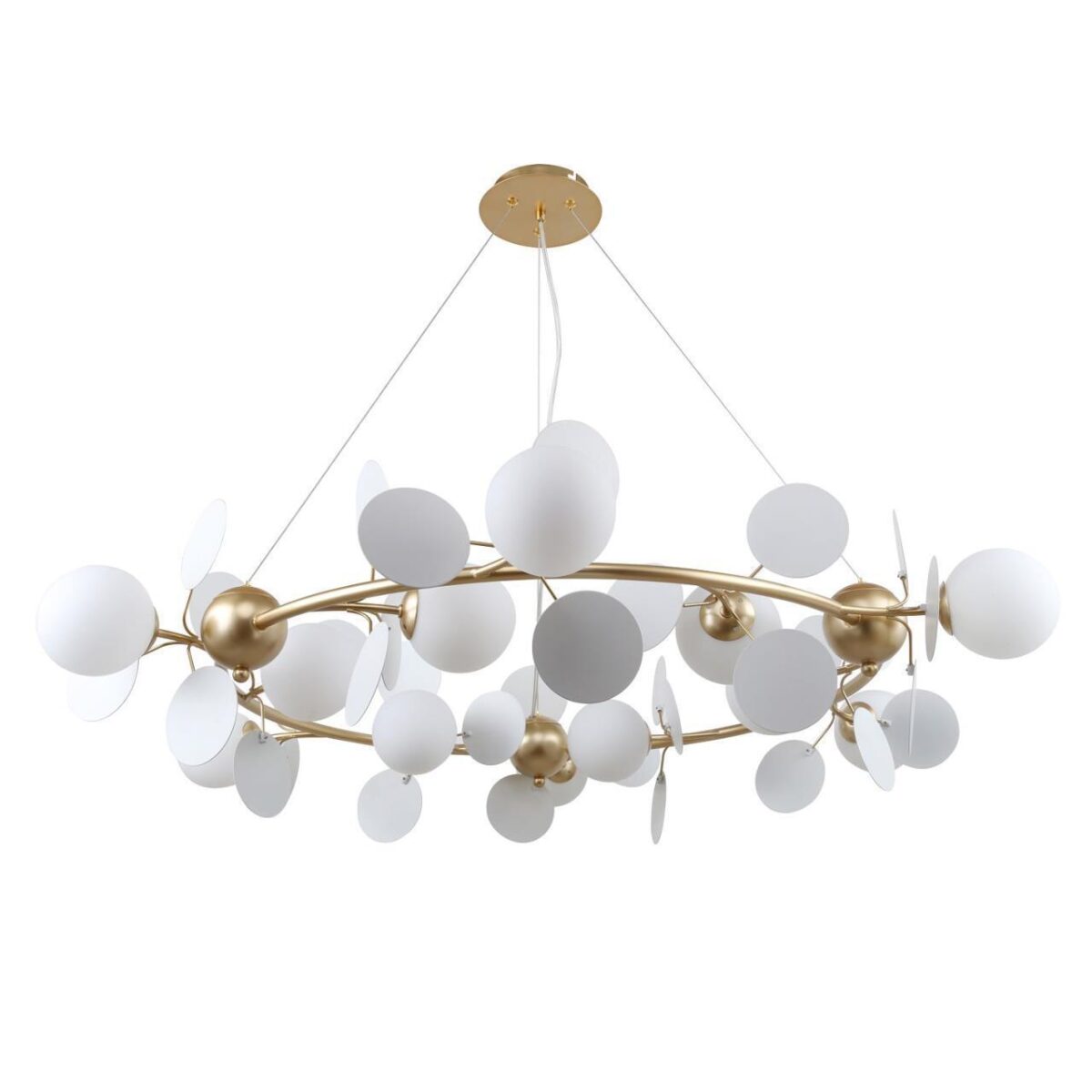 2771-12P, подвесная люстра, D1050xH240/1120, 12xG9x25W, excluded — изображение 2