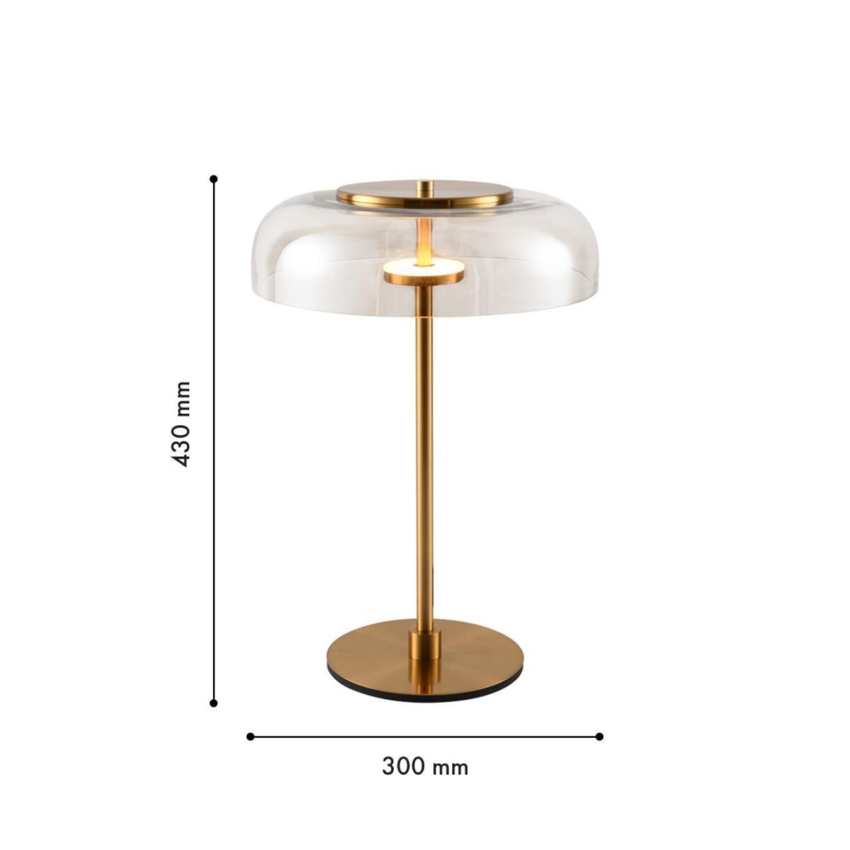 4258-1T, настольный светильник, D300xH445, LEDx6.6W, 720LM, 4000K, included, switch — изображение 2