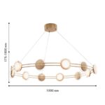 4334-12P, подвесная люстра, D1000xH175/1800, 12xLEDx4W, 3840LM, 4000K, included — изображение 2