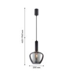 4357-1P, подвес, D200xH465/1965, 1xE27x40W, excluded — изображение 2