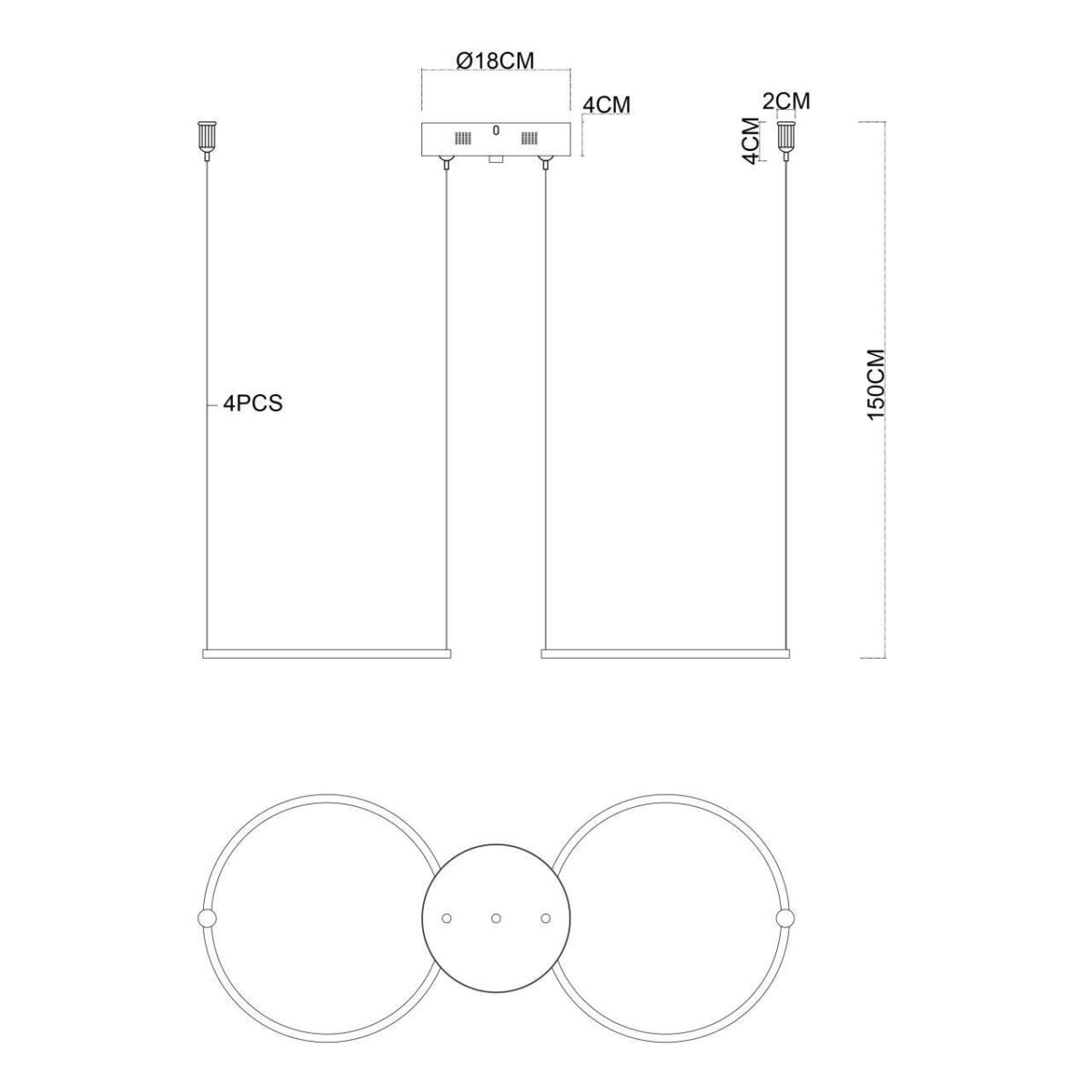 4591-180-2CH, потолочная чаша, D180xH40, цвет хром — изображение 5