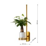 4050-1W, настенный светильник, D210xW120xH600, LEDx8W, 2700LM, 3000K, included — изображение 7