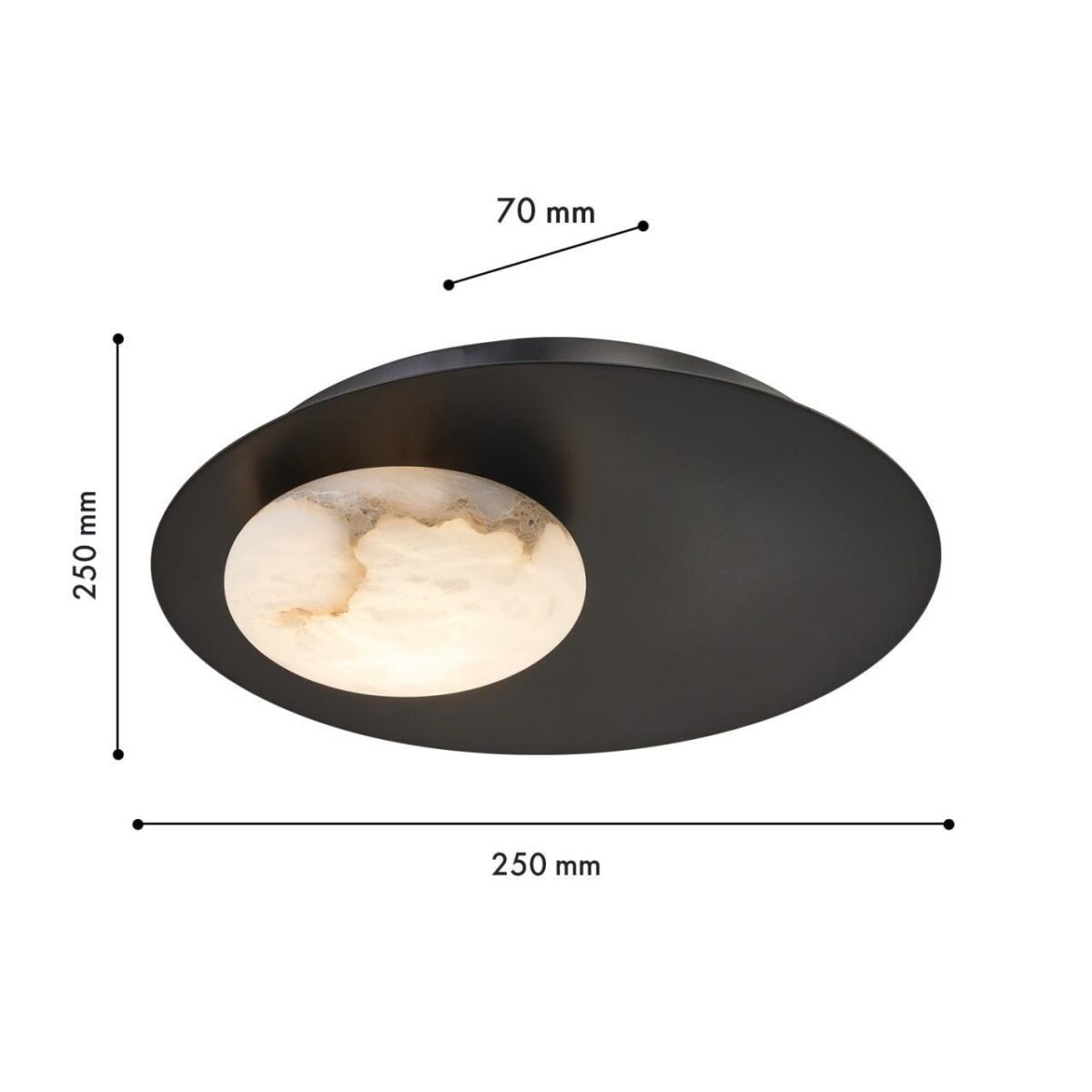 4557-1W, настенный светильник, L70xW250xH250, LEDx7W, 340LM, 4000K, included — изображение 3