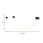 4217-2U, потолочный светильник, L1320xW160xH500, LEDx35W, 2850LM, 3000K, included — изображение 3