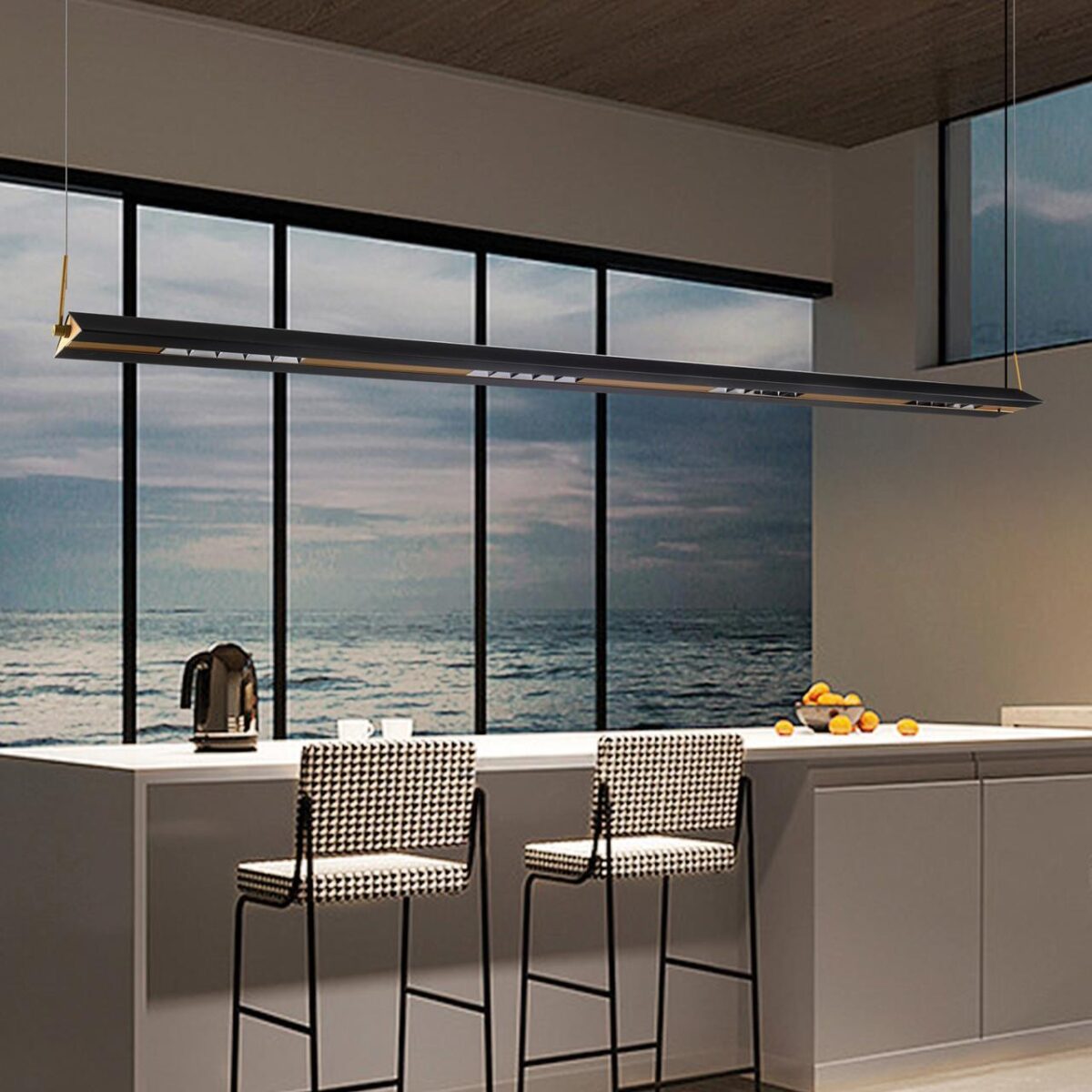 4398-12P, подвесная люстра, L1234xW160xH200/1600, LEDx30W, 2625LM, 3000K/4700K/6500K, IP20, included — изображение 5