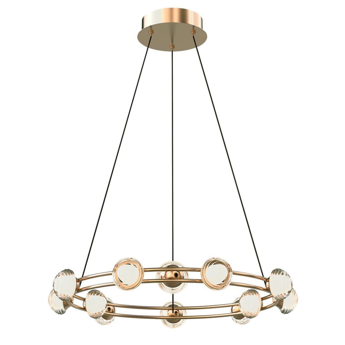 4382-12P, подвесная люстра, D550xH1880, 12xLEDx3.3W, 2800LM, 4000K, CRI>90, included — изображение 2