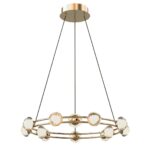 4382-12P, подвесная люстра, D550xH1880, 12xLEDx3.3W, 2800LM, 4000K, CRI>90, included — изображение 2