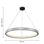 4704-8P, подвесная люстра, D800xH300/1500, LEDx45W, 1350LM, 4000K, included — изображение 3