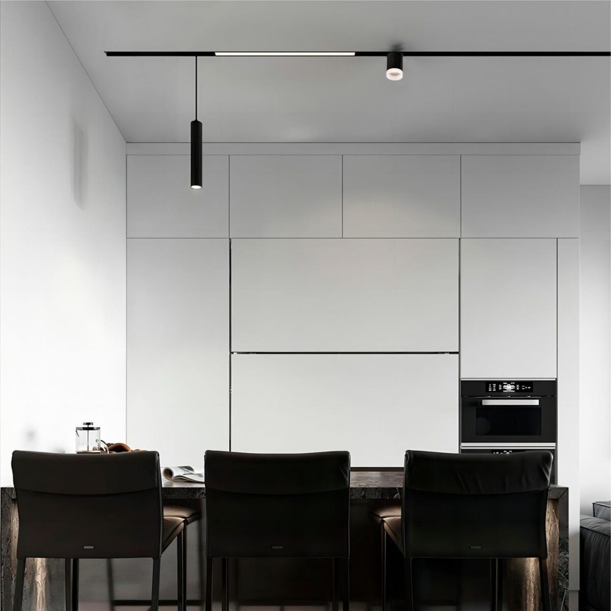 4585-1U, трековый светильник, D50xL145xH95, LEDx6W, 48V, 350LM, 2700-5700K, CRI>90, beam angle:24, included — изображение 4