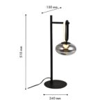 4284-1T, настольный светильник, L240xW150xH510, LEDx9W, 450LM, 4000K, included, switch — изображение 2