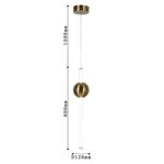 2642-1P, подвес, D120xH600/1600, 1xLEDx19W, 1520LM, 3000K, included — изображение 4