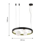 4628-5P, подвесная люстра, D550xH200/1500, 5xG9x28W, excluded — изображение 3