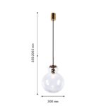 4267-2P, подвес, D300xH555/2055, 1xE27x40W, excluded — изображение 3