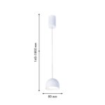 4511-1P, подвес, D80xH140/1800, LEDx8W, 850LM, 4000K, IP20, CRI>90, included — изображение 2