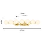 4590-4W, настенный светильник, D130xW365xH60, LEDx10.8W, 850LM, 4000K, included — изображение 2