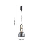 4243-2P, подвес, D260xH655/1800, LEDx12W, 675LM, 4000K, included — изображение 2