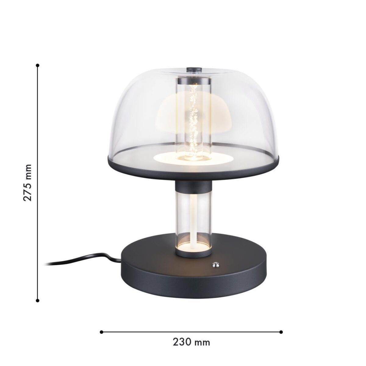 4312-1T, настольный светильник, D230xH275, LEDx12W, 600LM, 4000K, CRI>90, included, switch, dimmer — изображение 2