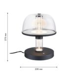 4312-1T, настольный светильник, D230xH275, LEDx12W, 600LM, 4000K, CRI>90, included, switch, dimmer — изображение 2