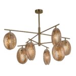 4485-8C, потолочная люстра, D900xH685, 8xE14x60W, excluded — изображение 2