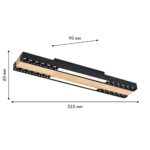 4440-2C, потолочный светильник, L525xW90xH60, LEDx18W, 1900LM, 4000K, included — изображение 3