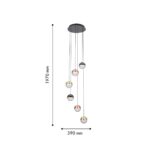 4371-6P, подвесная люстра, D390xH1970, 6xLEDx5.3W, 2240LM, 4000K, CRI>90, included — изображение 3