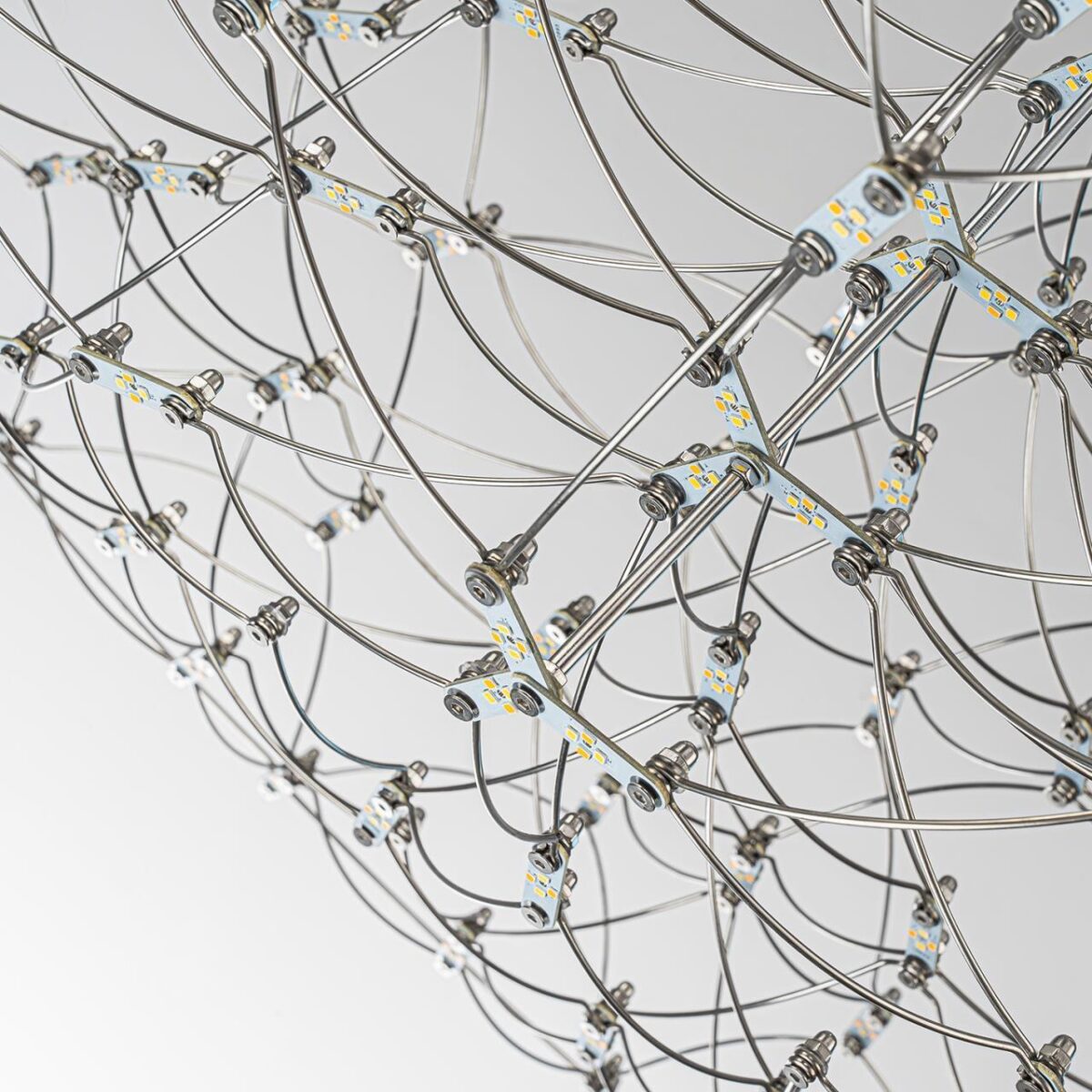 4305-12P, подвесная люстра, D1250xH420/2420, LEDx143W, 6200LM, 3000K/4500K/6000K, included, remote control — изображение 6