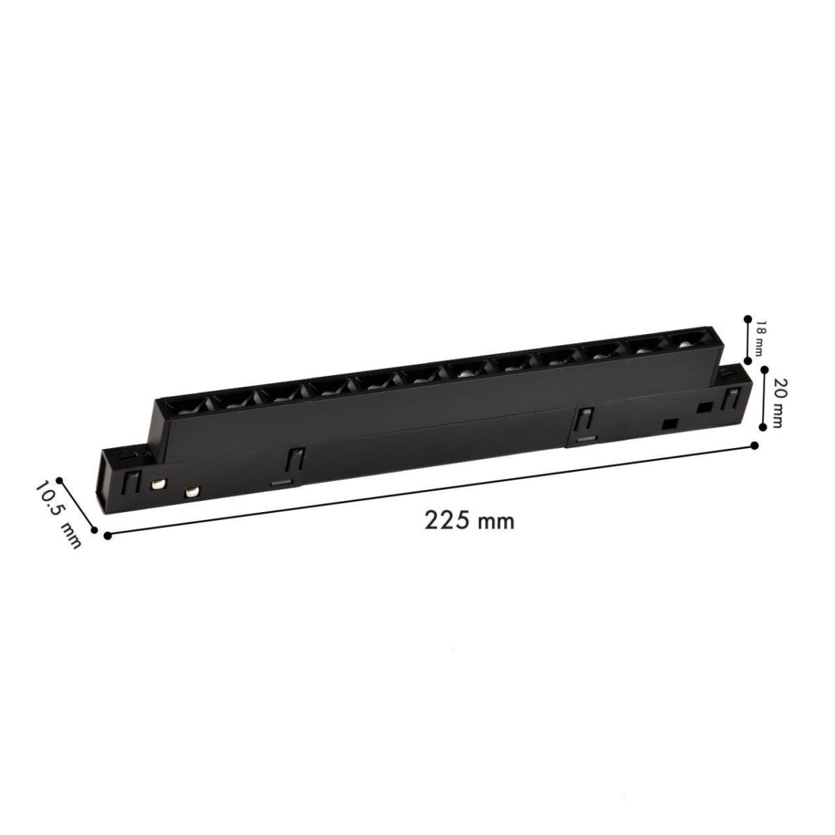 4577-1U, трековый светильник, L226xW10.5xH18, LEDx10W, 48V, 410LM, 2700-5700K, CRI>90, beam angle:30, included — изображение 3