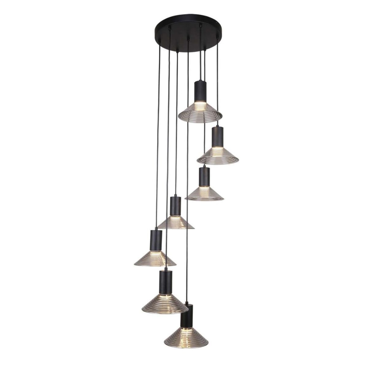 4622-7P, подвесная люстра, D440xH1200/1900, 7xLEDx6W, 3360LM, 3000K, included — изображение 1