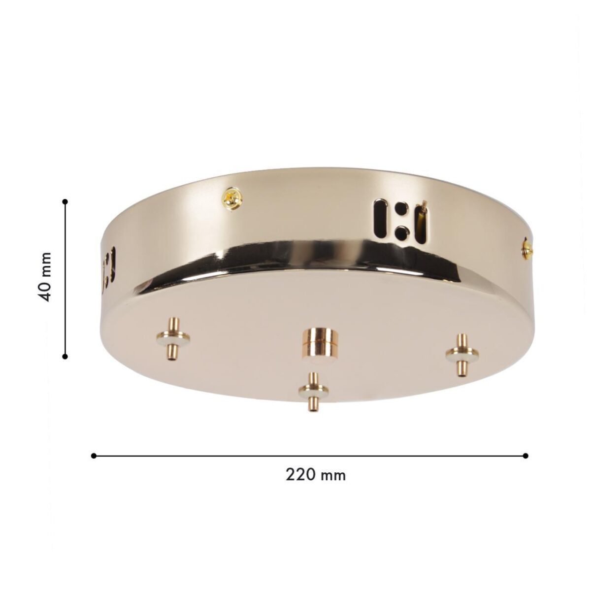 4591-220-3GD, потолочная чаша, D220xH40, цвет золотой — изображение 2