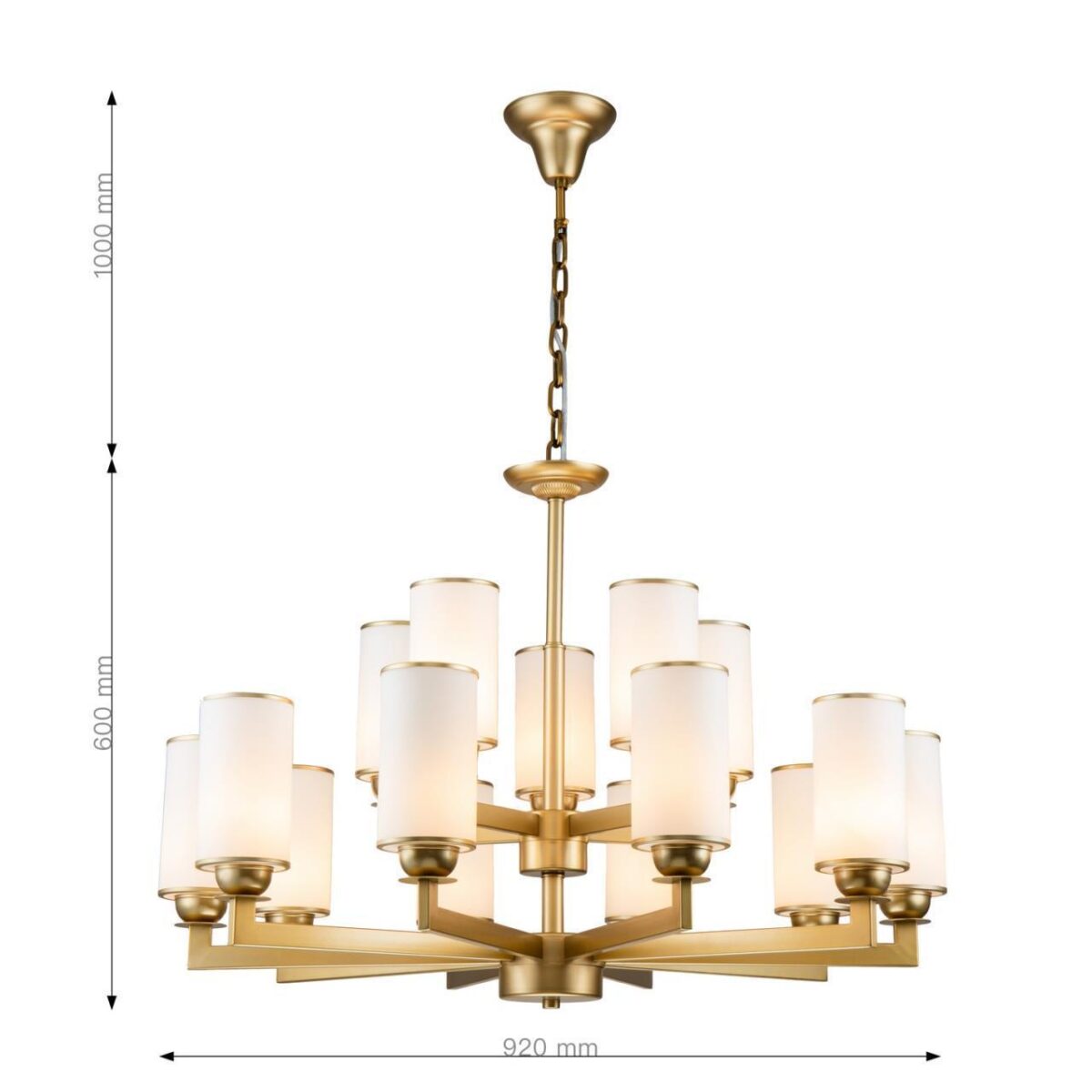 2621-15P, подвесная люстра, D920xH600/1600, 15xE27x40W, excluded — изображение 3