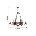 2159-6P, люстра подвесная, D700xH820, 6xE14x40W, excluded — изображение 4