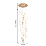 4334-32P, подвесная люстра, D600xH650/3000, 32xLEDx4W, 10240LM, 4000K, included — изображение 2