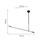 4572-1C, потолочный светильник, L1110xW120xH600/1100, LEDx7W, 560LM, 4000K, included — изображение 3