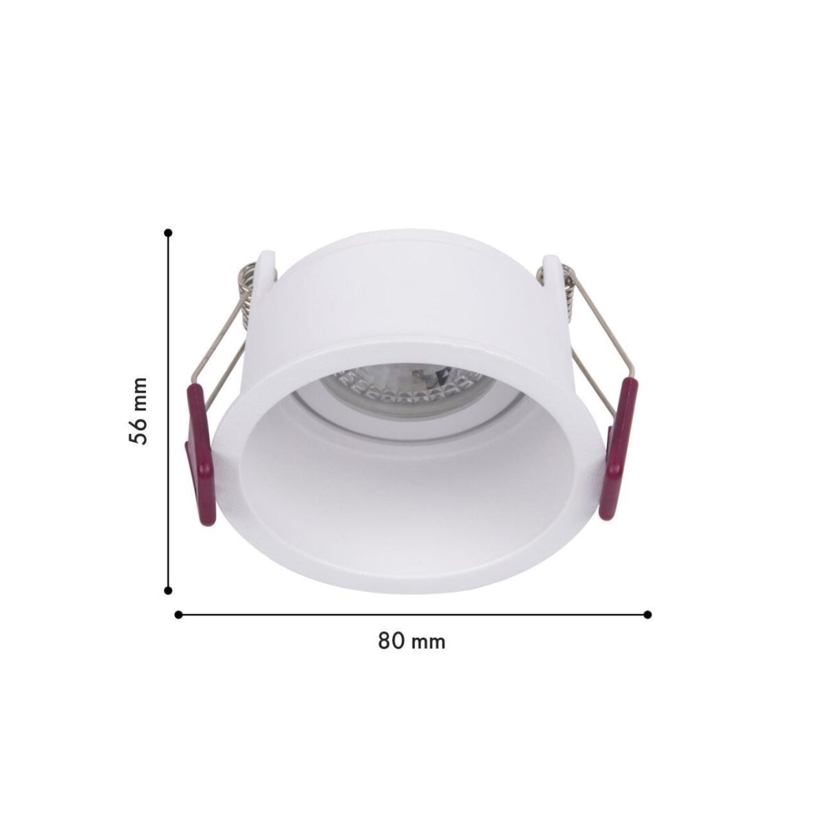4532-1C, врезной светильник, D80xH56, cutout:D75, 1xGU10x35W, IP20, excluded — изображение 2
