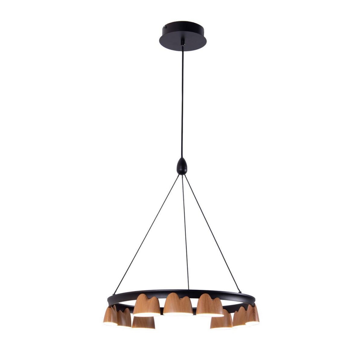 4266-9P, подвесная люстра, D480xH250/1610, LEDx40W, 1720LM, 4000K, included — изображение 1