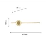 4164-1W, настенный светильник, D40xW120xH620, LEDx14W, 735LM, 4000K, included — изображение 3