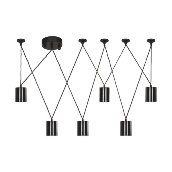 1441-6P, подвесная люстра, D500/1000xH1000, 6xGU10LEDx5W, 2400LM, 3000K, included